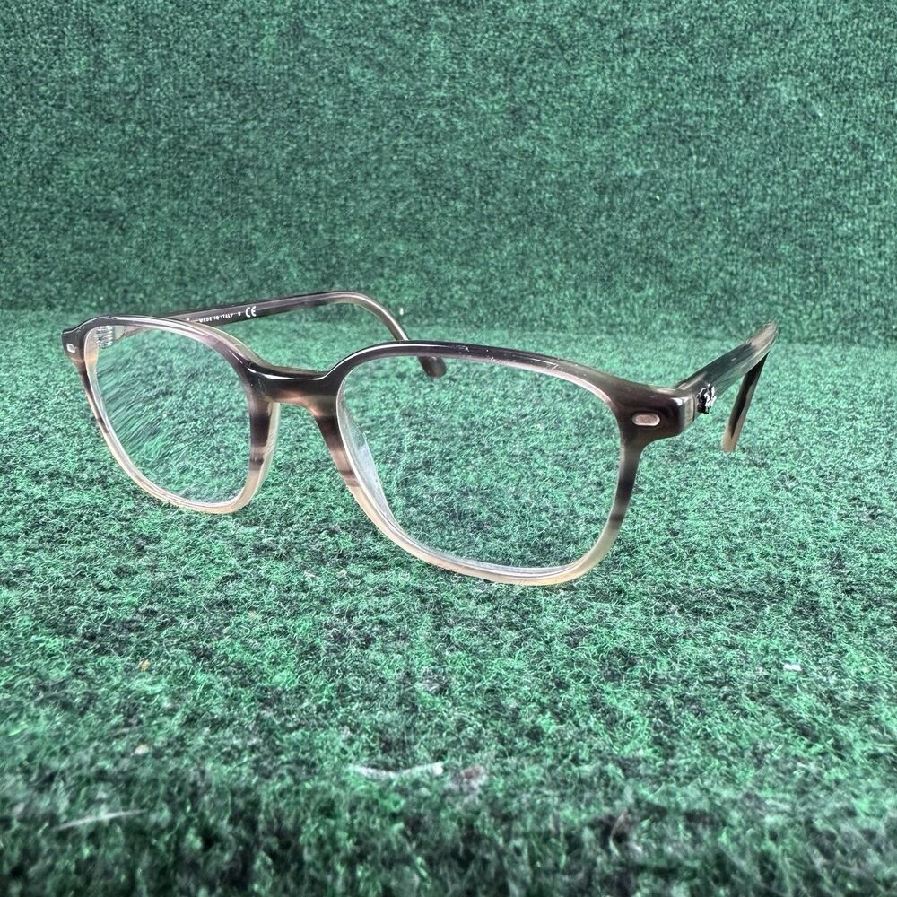 Ray-Ban RB5393 Leonard 8107 Eyeglasses Brown Gradient Striped Frames 47-17-145